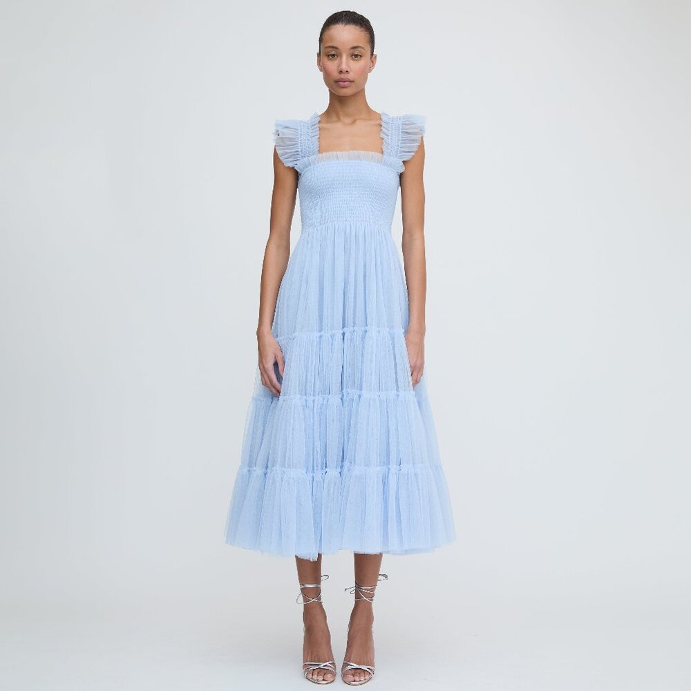 Hill House Home The Tulle Ellie Nap Dress - Powder Blue Tulle Size MPowder Blue